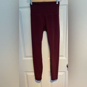 Lululemon burgundy leggings